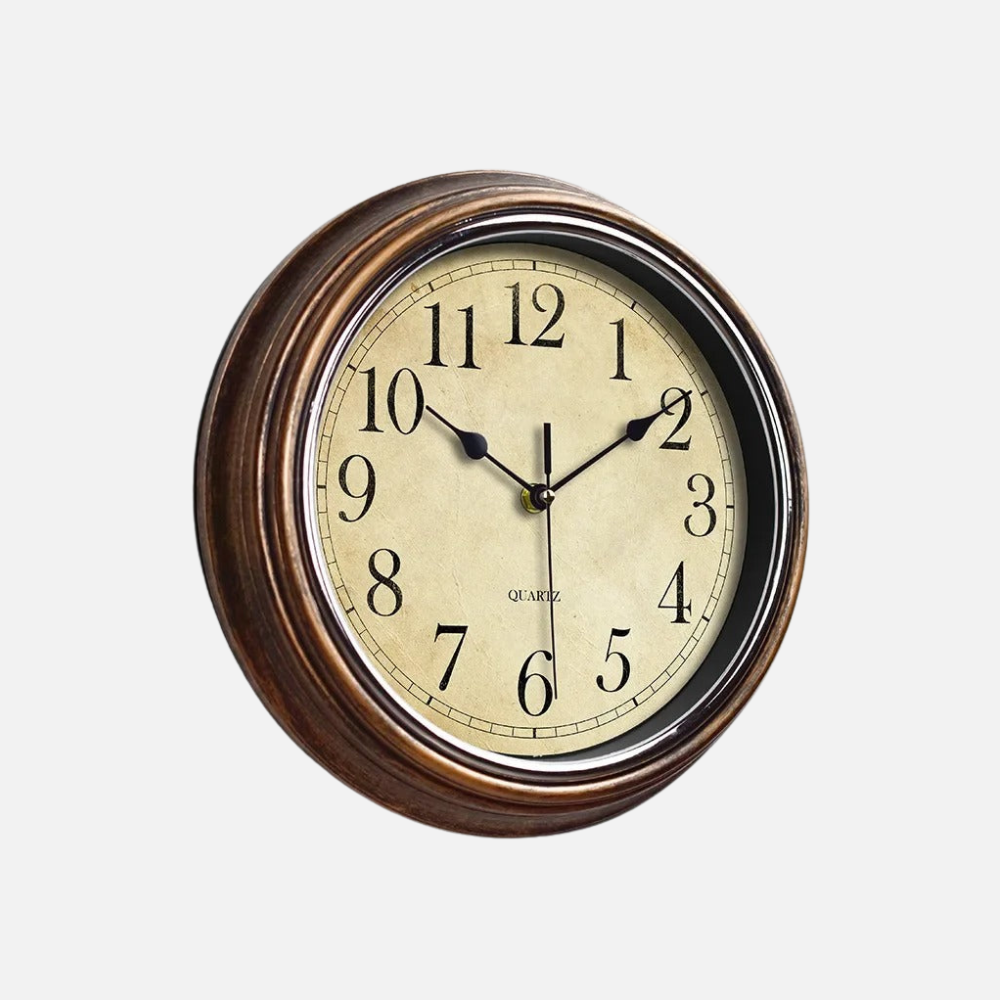 Silent Sweep Wall Clock, 12" Non-Ticking Quartz Design