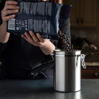 Premium Airtight Coffee Bean Storage Canister with CO2 Valve and Date Tracker