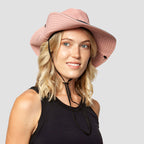 Adjustable Wide-Brim UV Protection Sun Hat with Ponytail Slot