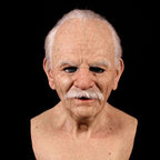 Premium Realistic Latex Transformation Mask with Detailed Beard