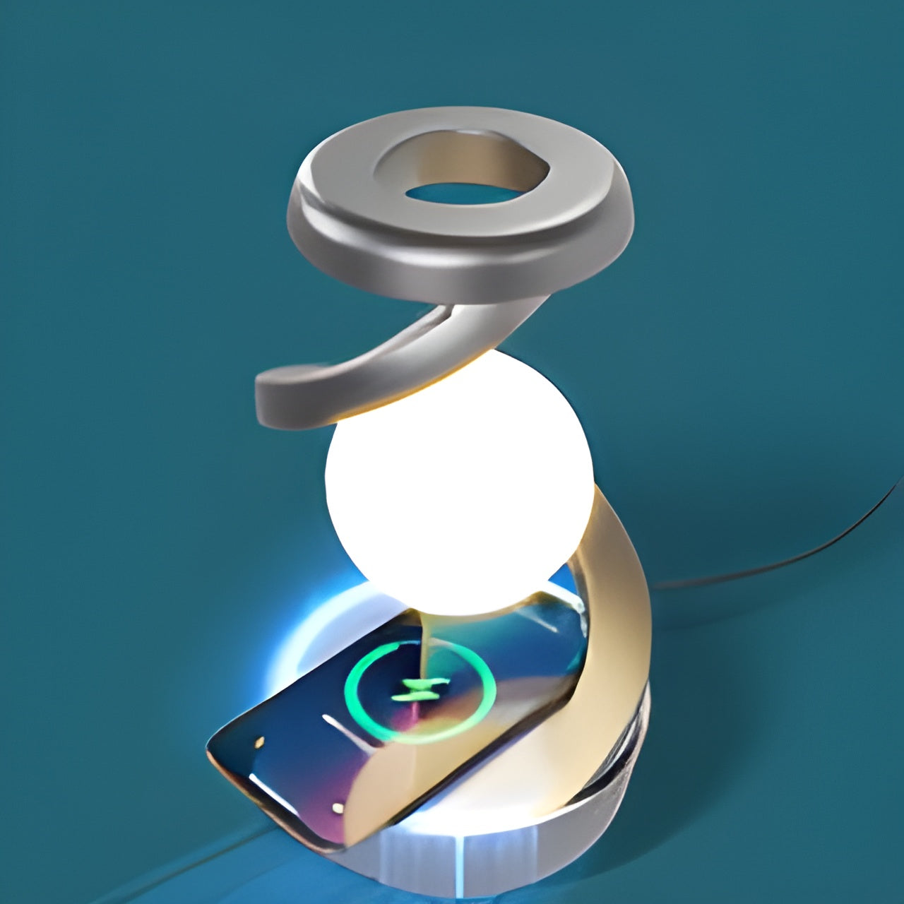HoverBeam Floating LED Lamp with Wireless Charger