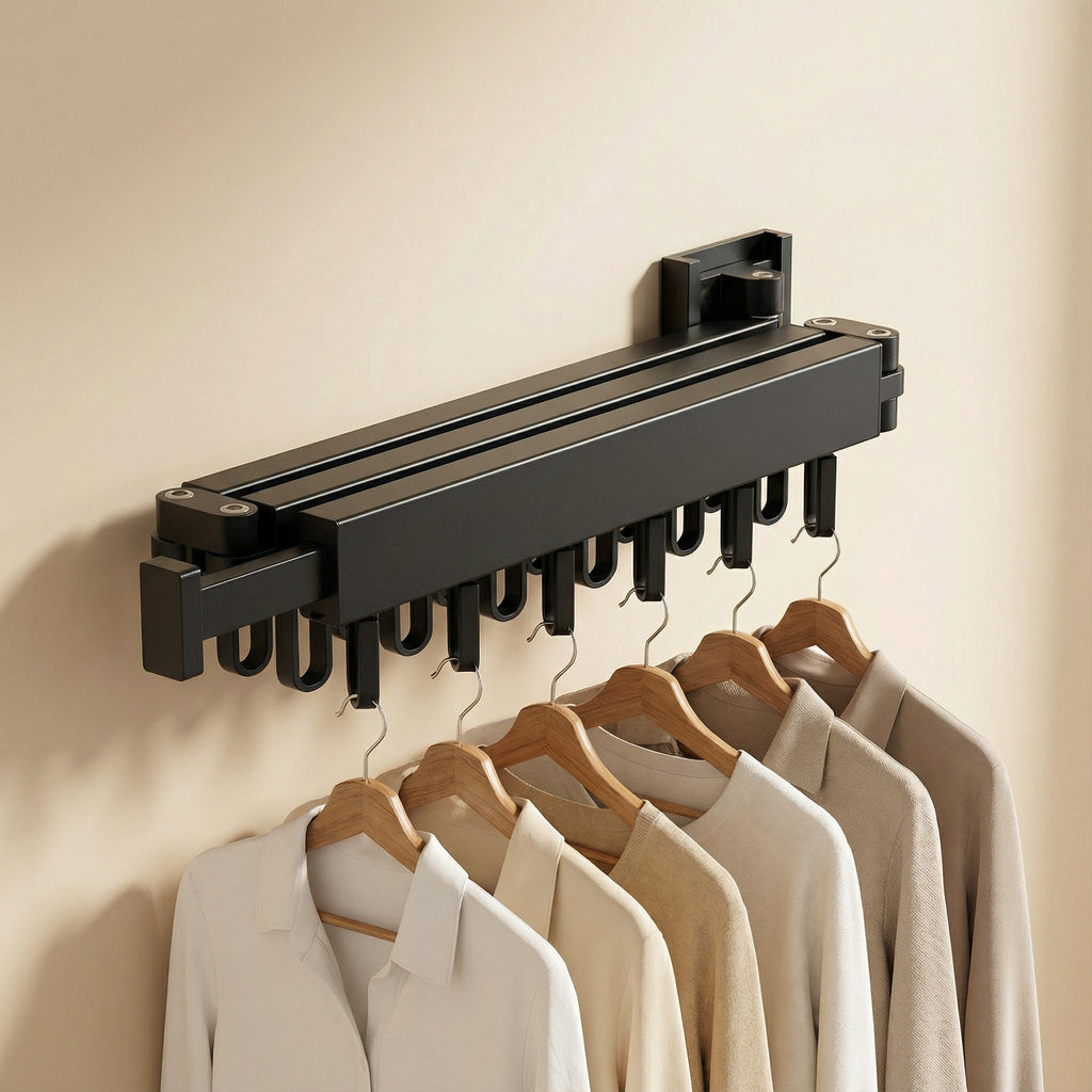Retractable Wall Mounted Clothes Drying Rack