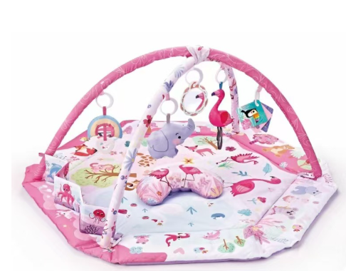 TinyBloom 8 in 1 Baby Activity Play Mat with Removable Sensory Toys
