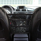 Dual-Pocket Car Seat Storage Organizer with Mesh Design