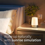 SunAura Sunrise Alarm Clock with Nature Sounds and Night Light
