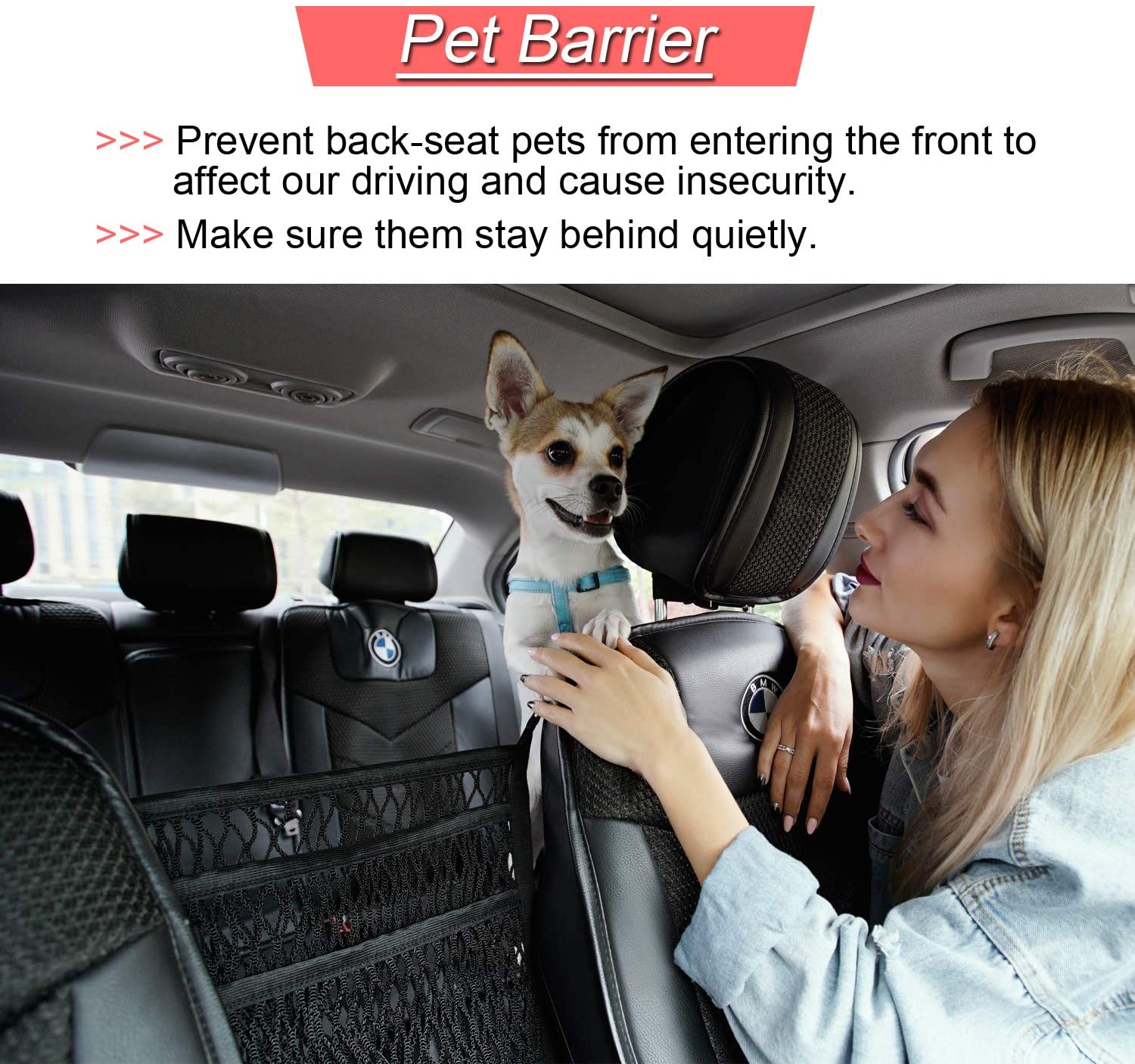 Dual-Pocket Car Seat Storage Organizer with Mesh Design