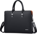 Professional Leather Laptop Briefcase with Multiple Compartments