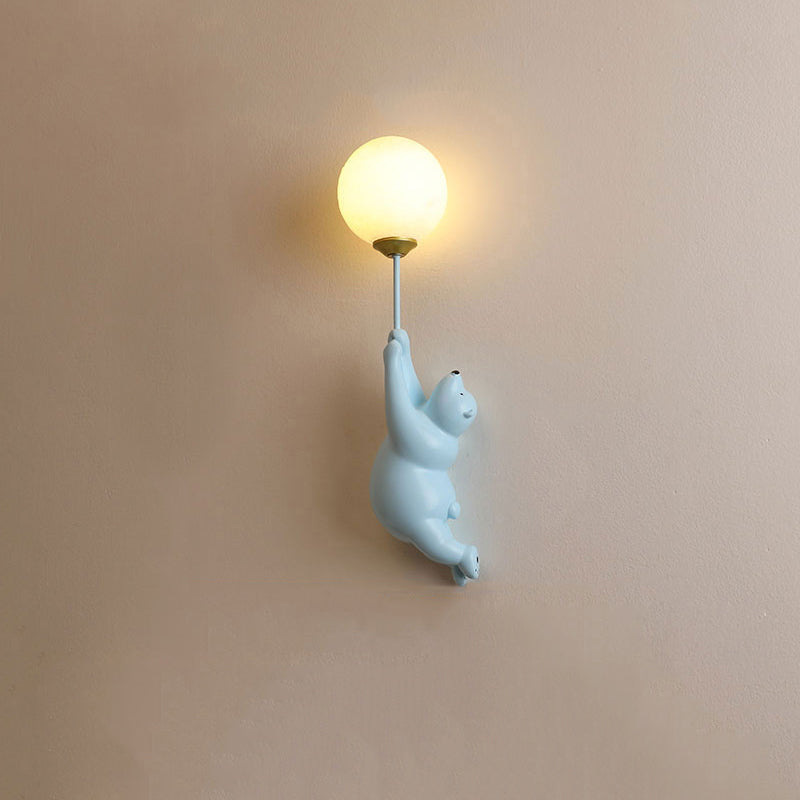 BalloonBuddy Bear LED Wall Light for Kids Bedroom and Nursery