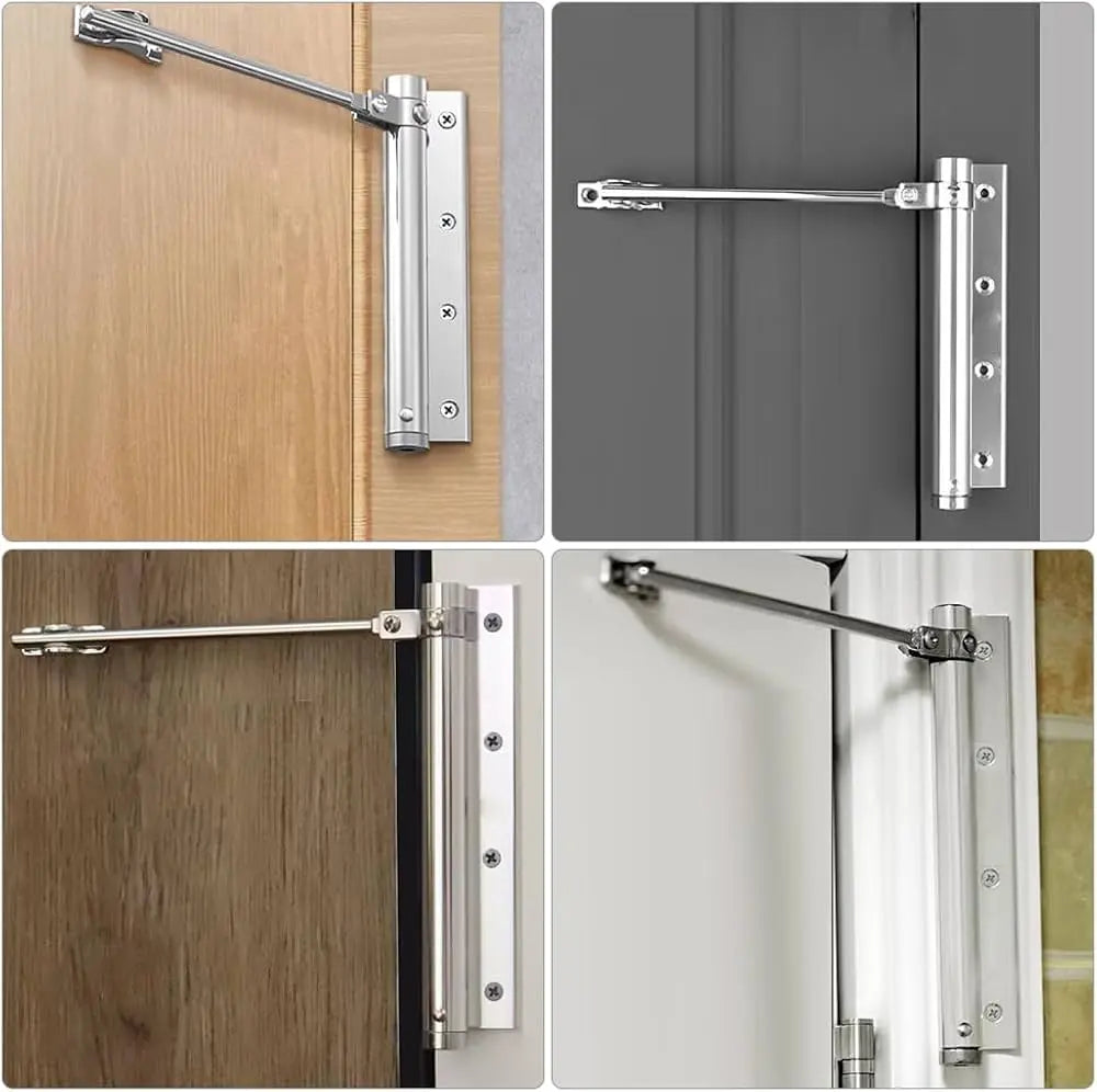 QuietLatch Adjustable Automatic Door Closer | Stainless Steel Soft Close Mechanism