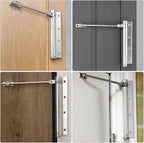 QuietLatch Adjustable Automatic Door Closer | Stainless Steel Soft Close Mechanism