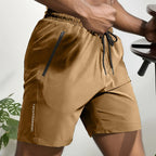 MotionCore Men's Sports Shorts with Zipper Pockets and Drawstring