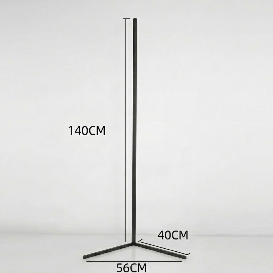 LumiSync RGB LED Dimmable Corner Floor Lamp with Remote