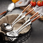 Professional Stainless Steel Cooking Utensil Set - 7 Piece Kitchen Tools