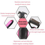 Dual-Guard Undercoat Rake for Dogs and Cats - Professional Deshedding Grooming Tool