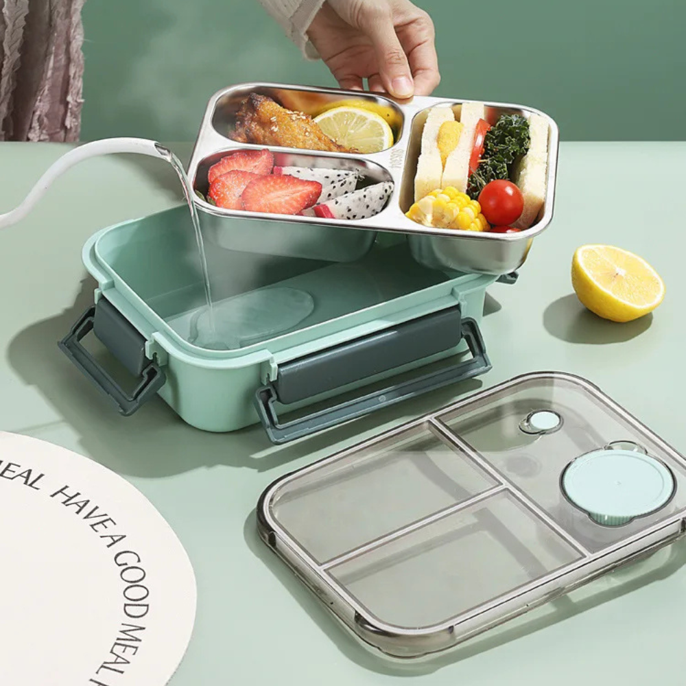 Premium Stainless Steel Insulated Lunch Container with Leak-Proof Seal