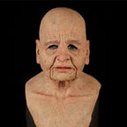 Premium Realistic Latex Transformation Mask with Detailed Beard