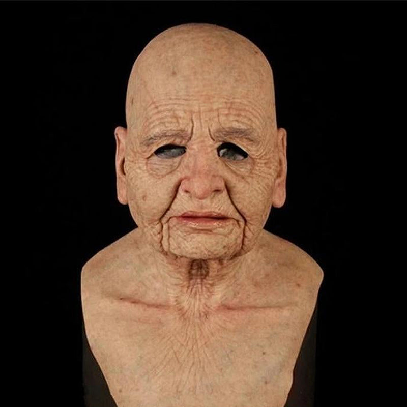 Premium Realistic Latex Transformation Mask with Detailed Beard