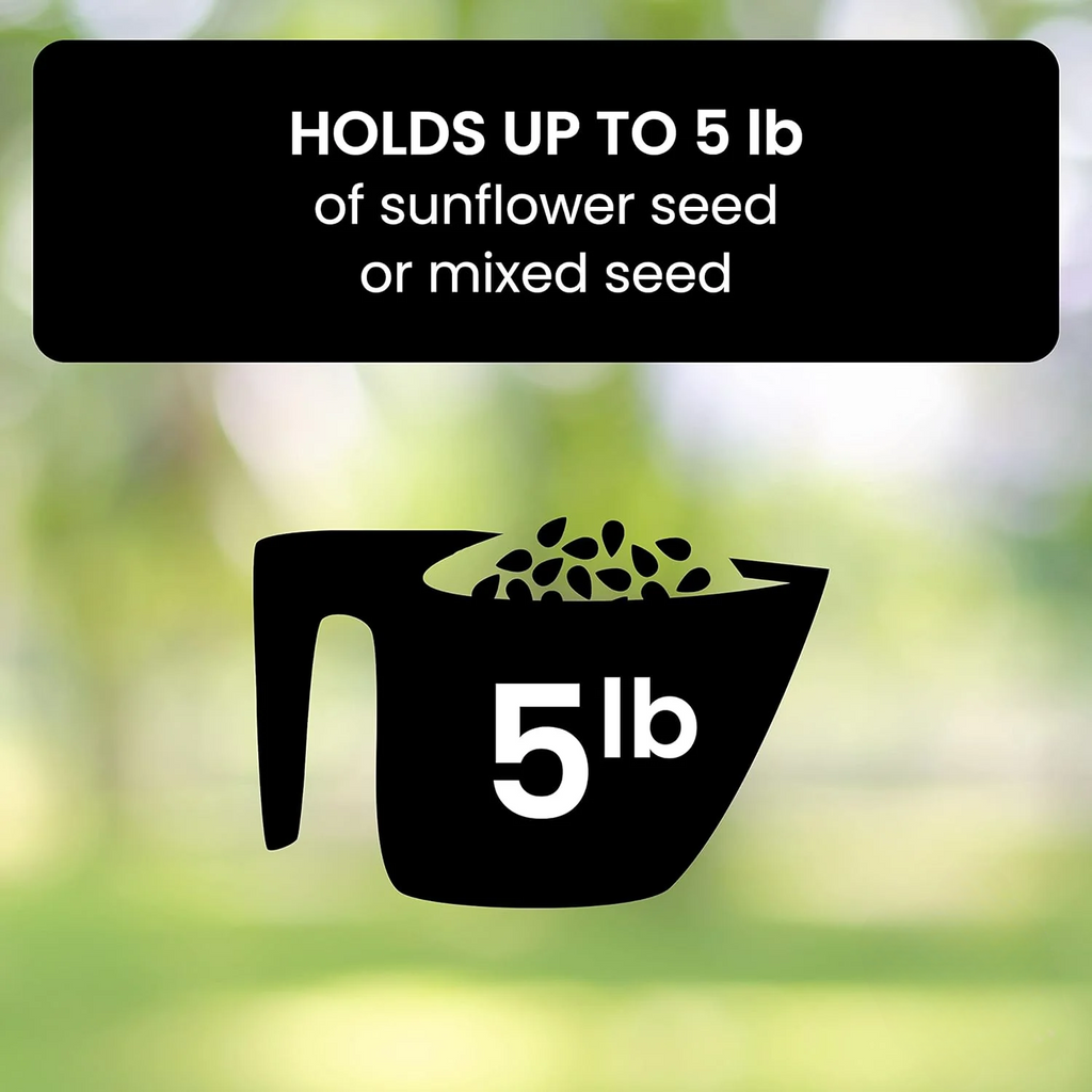 Weight-Activated Rotating Perch Bird Feeder for Gardens