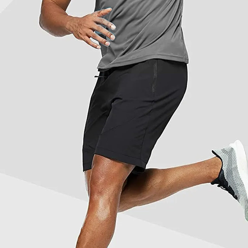 MotionCore Men's Sports Shorts with Zipper Pockets and Drawstring