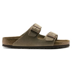 SoleHaven Taupe Suede Comfort Sandals with Adjustable Straps