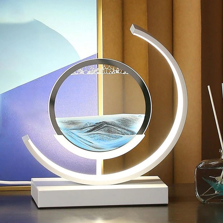 Rotating Design LED Sand Motion Table Lamp