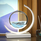 Lampe de Table Sable Mouvant LED Design Rotatif