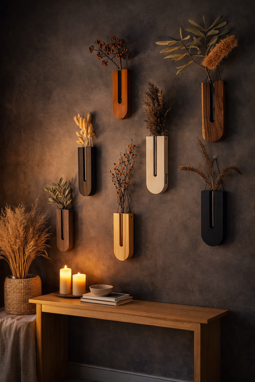 Wooden Wall Supports for Plants
