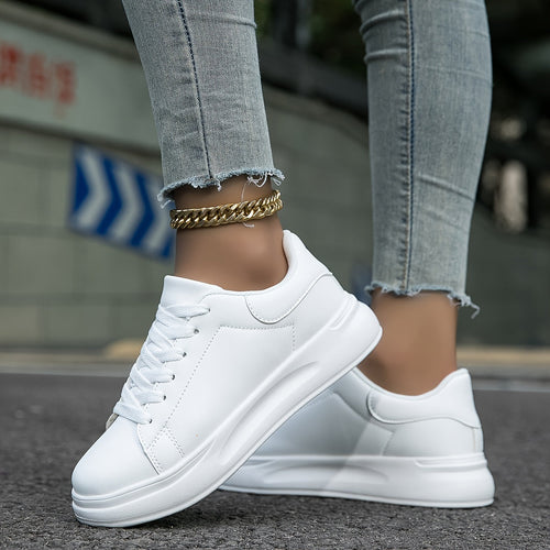 Avelis Comfort Walk Trainers for Women White Lightweight Casual Shoes