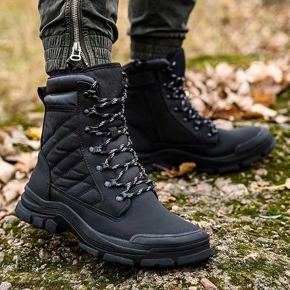 ForgeStep Steel Toe Safety Boots | Protective Work Boots with Side Zipper