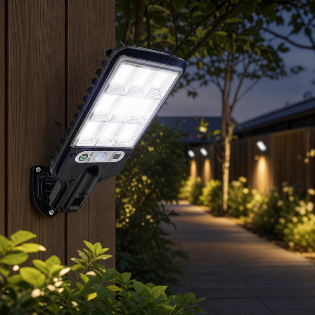 LumaGuard Solar Motion Sensor Outdoor Wall Light