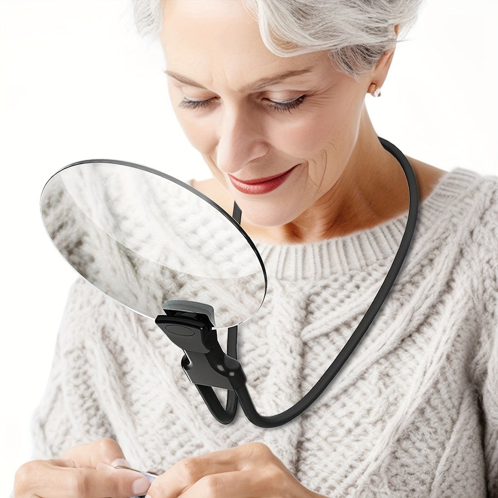 ClearView Hands-Free 5X Magnifying Glass with Adjustable Neck Strap