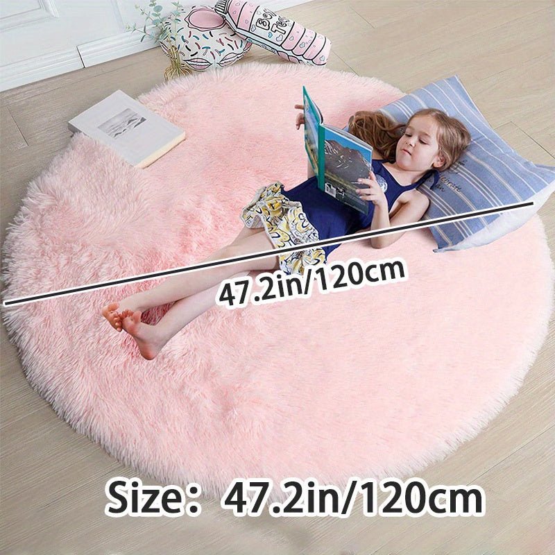 Nuvello Soft Round Rug Non-Slip