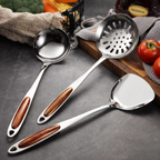 Professional Stainless Steel Cooking Utensil Set - 7 Piece Kitchen Tools