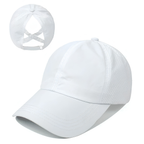 BreezeFit Mesh Sports Cap with Ponytail Opening and Adjustable Strap