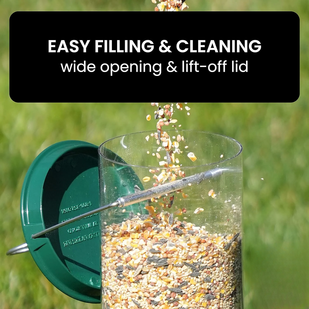 Weight-Activated Rotating Perch Bird Feeder for Gardens