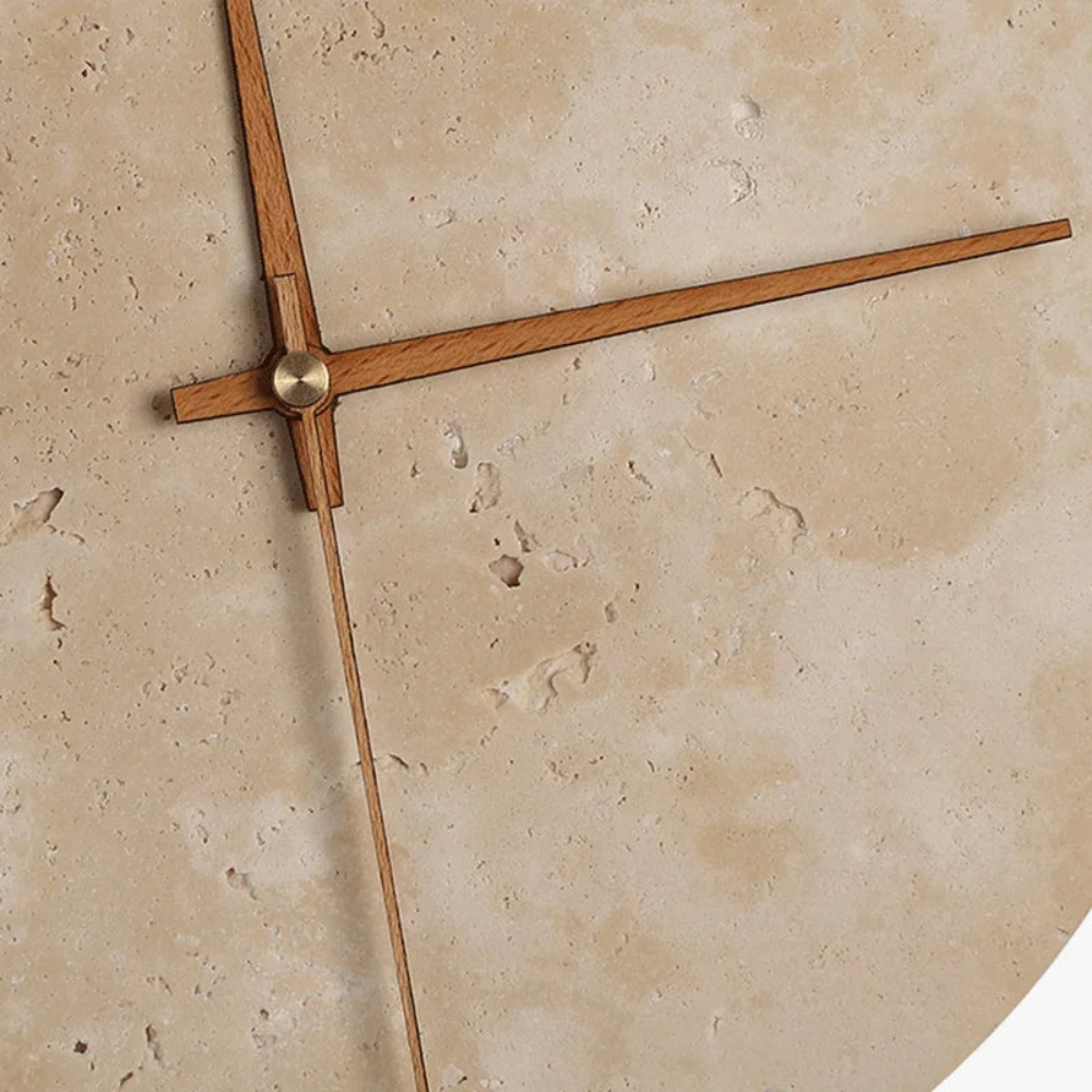 Natural Stone Backlit Wall Clock with LED Ambient Light - 9" or 11.8"