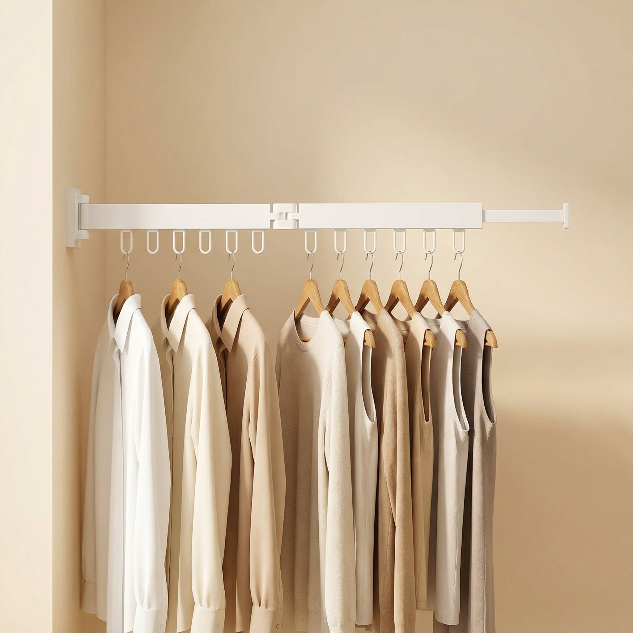 Retractable Wall Mounted Clothes Drying Rack