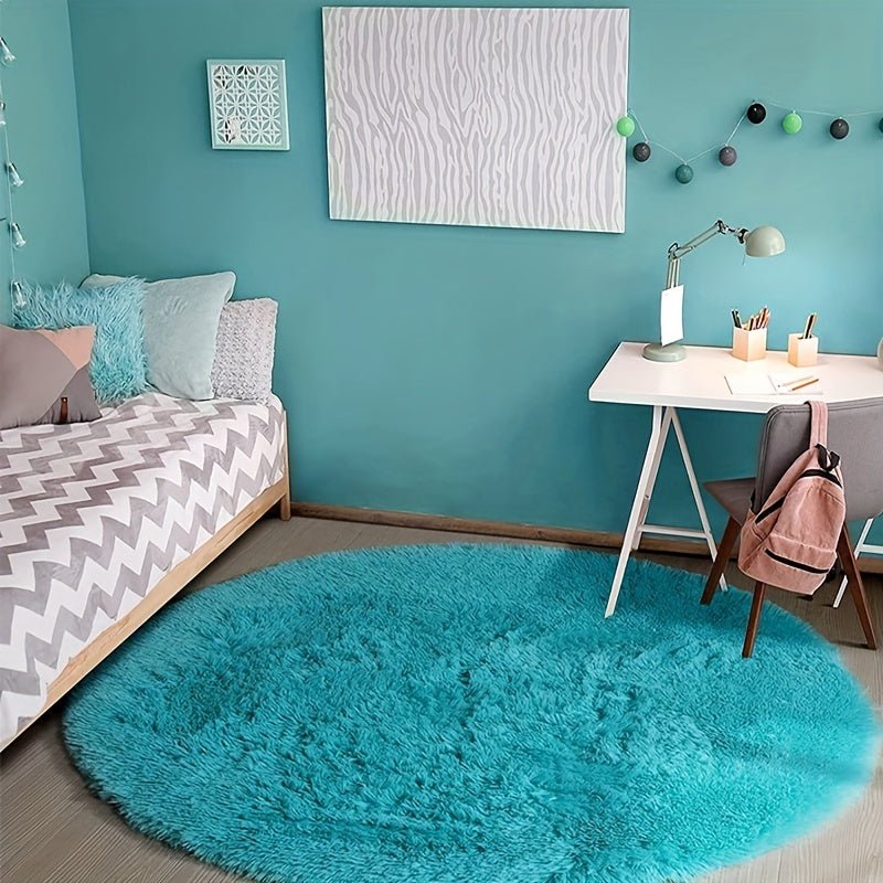 Nuvello Soft Round Rug Non-Slip
