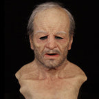 Premium Realistic Latex Transformation Mask with Detailed Beard