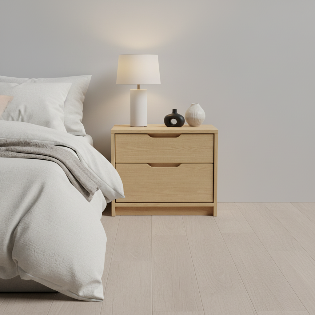 Oak Bedside Table
