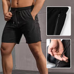 MotionCore Men's Sports Shorts with Zipper Pockets and Drawstring