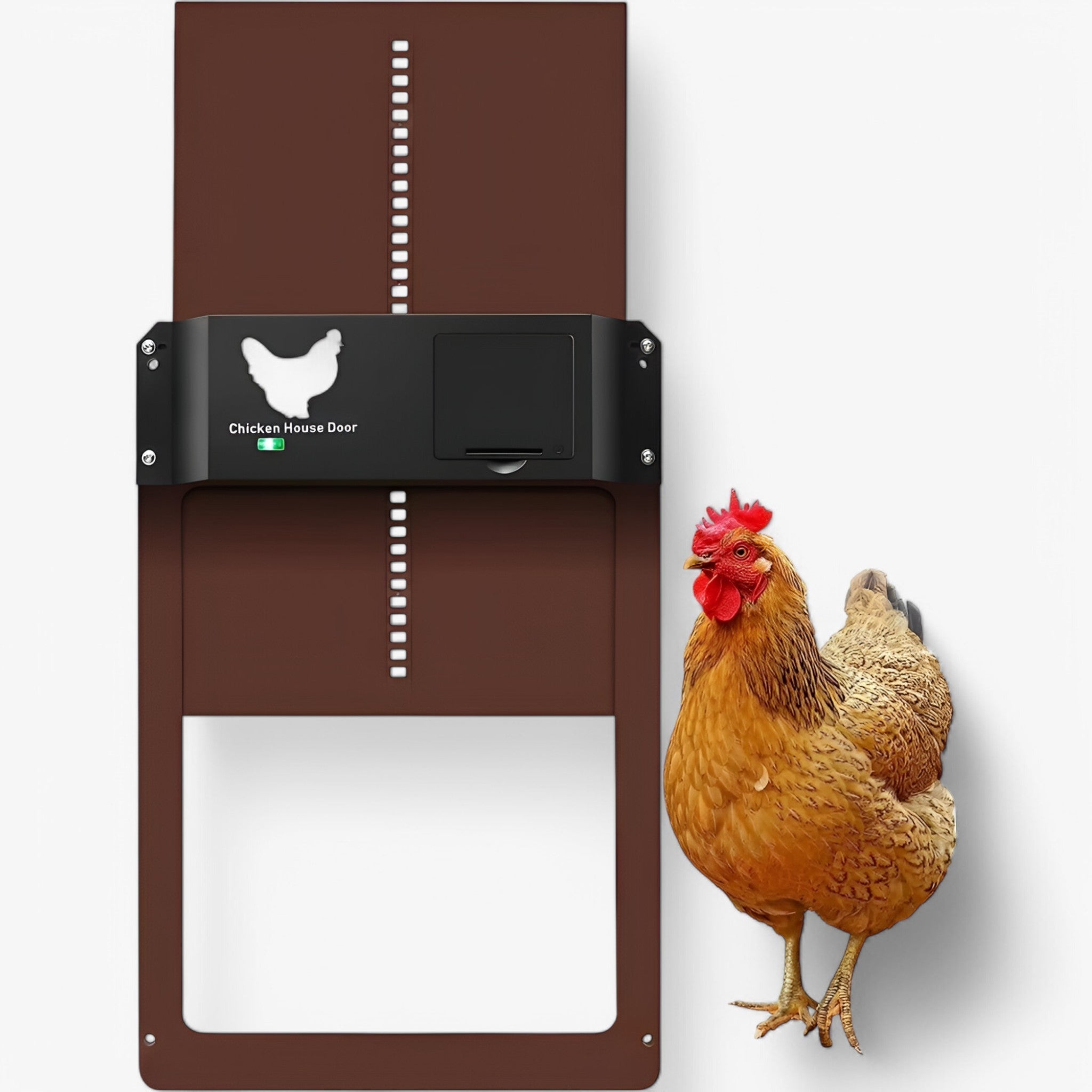 CoopGuard Automatic Chicken Coop Door with Light Sensor Control