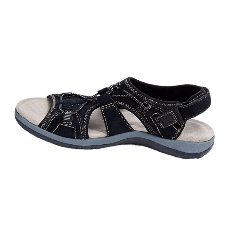 FlexAura Adjustable Comfort Sandals with Supportive Cushioned Sole