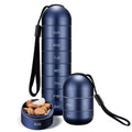 MediVault 7 Day Aluminum Pill Organizer Waterproof Travel Case