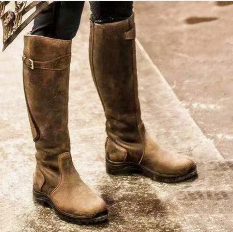 ArctiStride Waterproof Winter Riding Boots with Cushioned Grip Sole