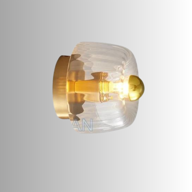 Norévia Minimalist Wall Light in Frosted Glass