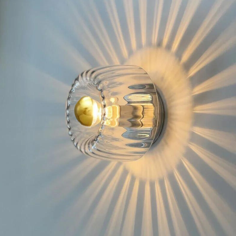 Norévia Applique Murale Minimaliste en Verre Dépoli