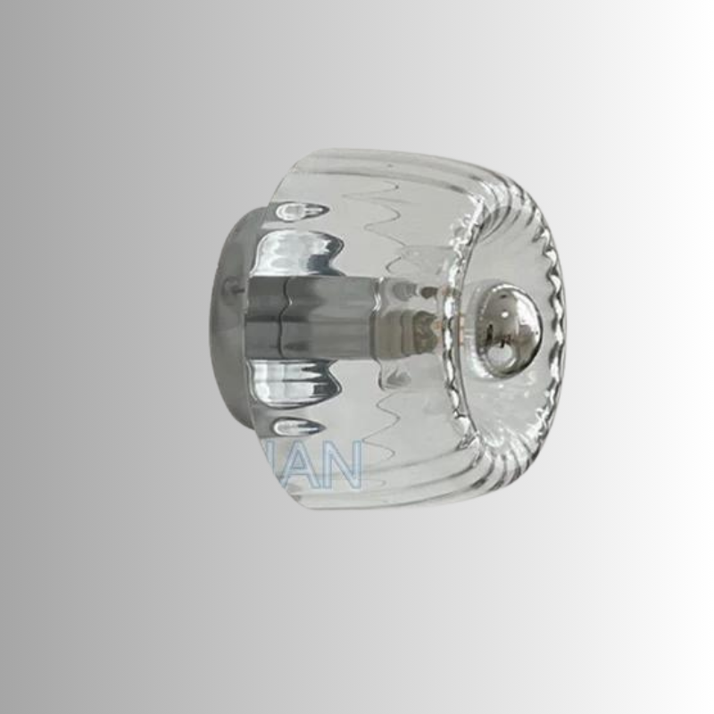 Norévia Minimalist Wall Light in Frosted Glass