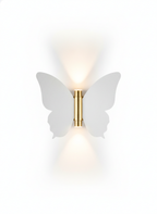 Applique da esterno a forma di farfalla ispirata alla natura - LED bianco