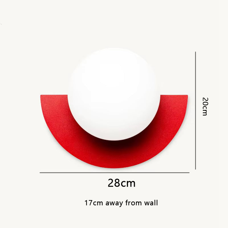 Coloréa Applique Murale Boule LED Minimaliste Colorée